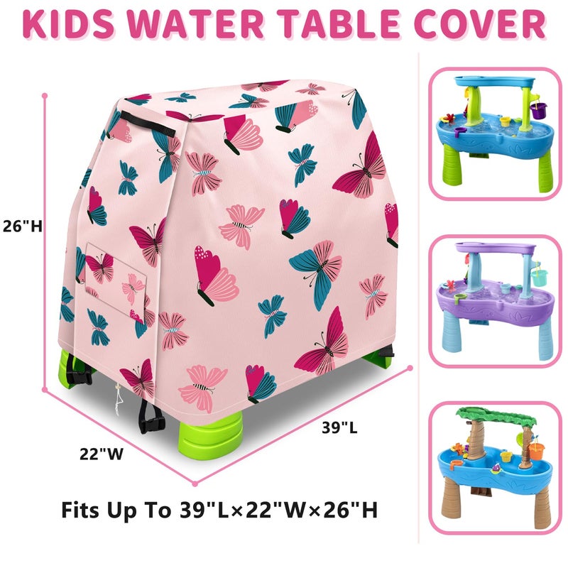 Infowush Kids Water Table Cover for Step 2 Rain Showers Splash Pond Water Table  Outdoor Play Toys Cover for Water Table for Toddlers 1-3  Waterproof Dust Proof Water Table Accessories-Cover only(A) - Image 2